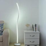 Black and White Linear LED Floor Lamp