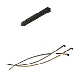 Lampadari Moderni in Sospensione Luce a Curve Incrociate