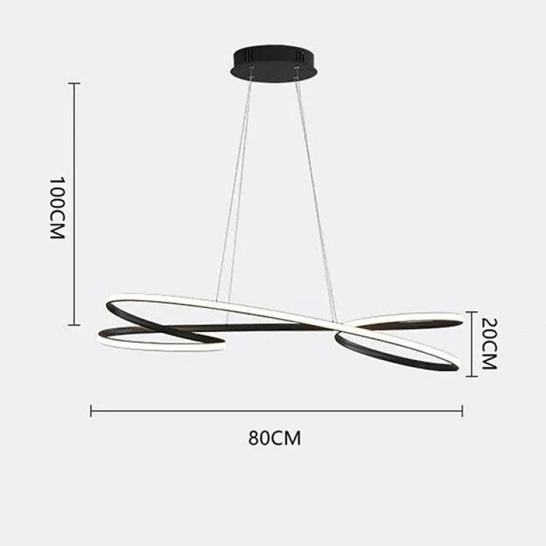 Irregular Curve Design Modern Pendant Light