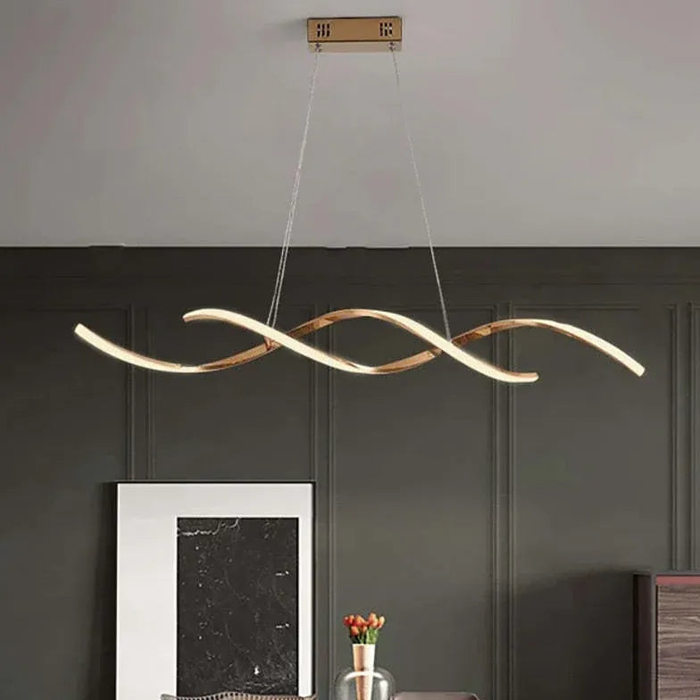 Gold Bar Acrylic Pendant Light