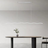Lampadario Sospensione Sala da Pranzo Design a Linea Ondulata