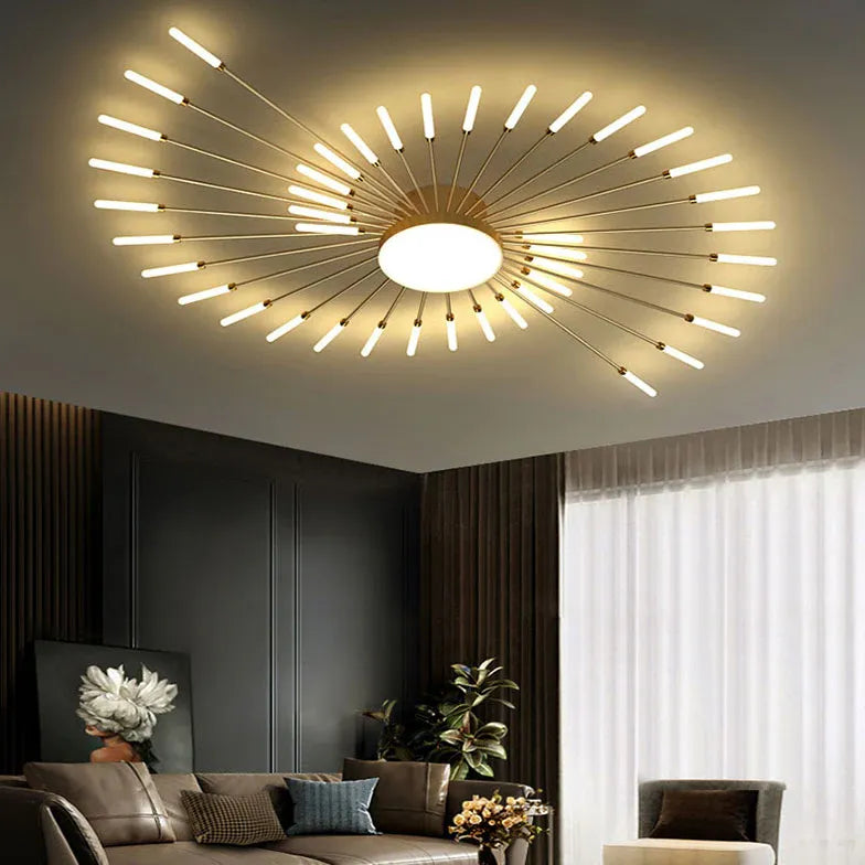 Black LED Modern Flush Ceiling Lights