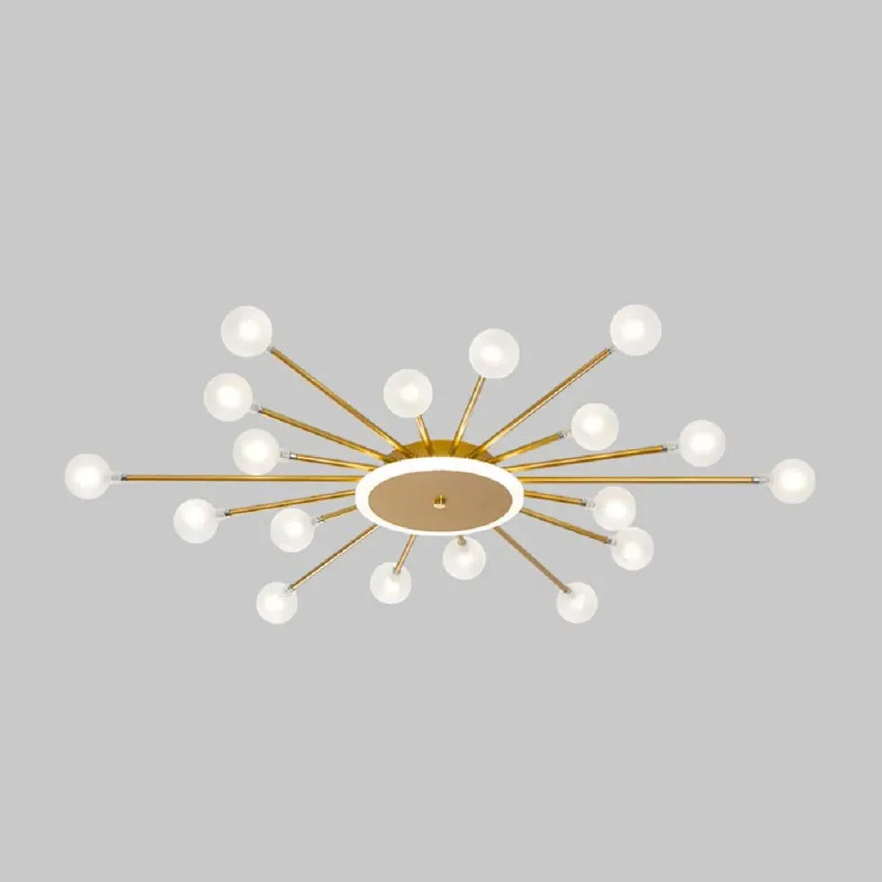 Starburst Design for Living Room Glass Pendant Light