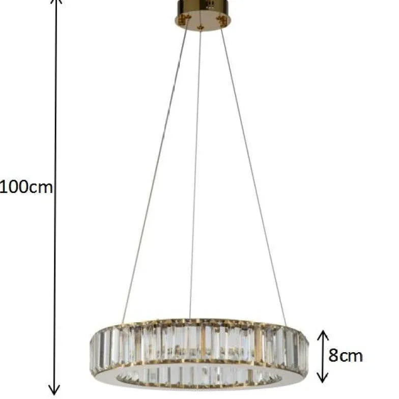 Fence Type Crystal Dining Room Pendant Light