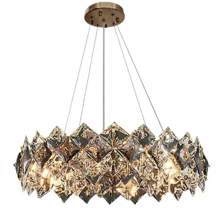 Diamond Folds Crystal Modern Pendant Light