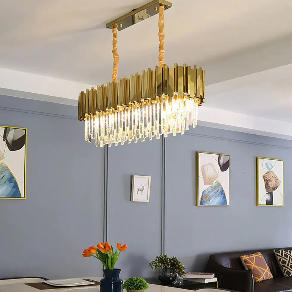 Lampadari moderni per cucina soggiorno oro elegante