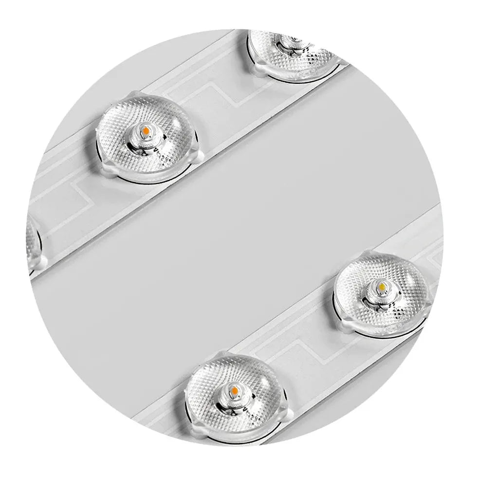 Radial Texture Ring Flush Ceiling Lights