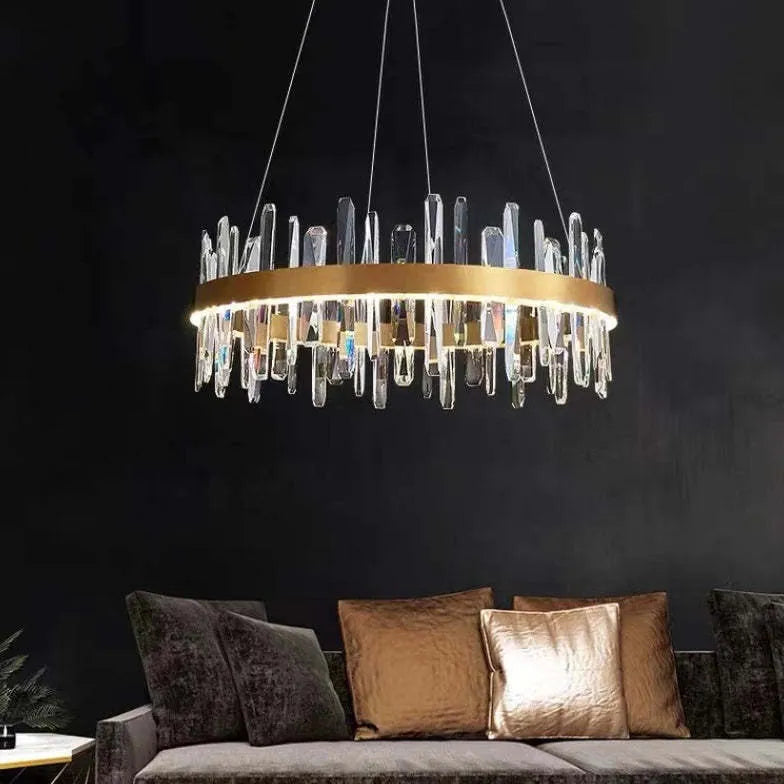 Crystal Bar LED Modern Pendant Light