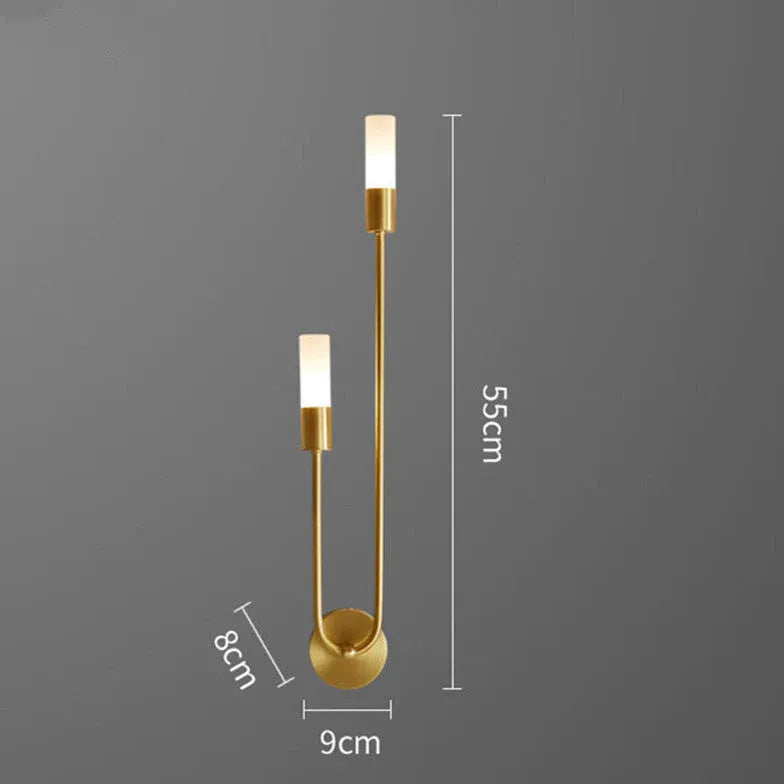 Applique da Comodino Oro Bicchieri Doppio