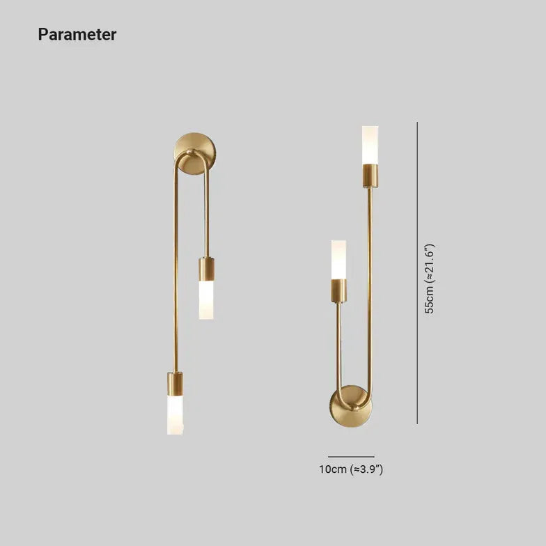 Applique da Comodino Oro Bicchieri Doppio