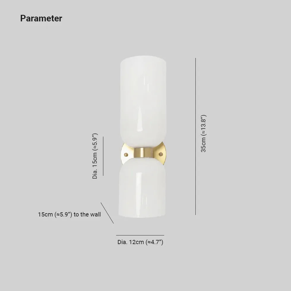 Lampade da parete doppia luce bianca moderna