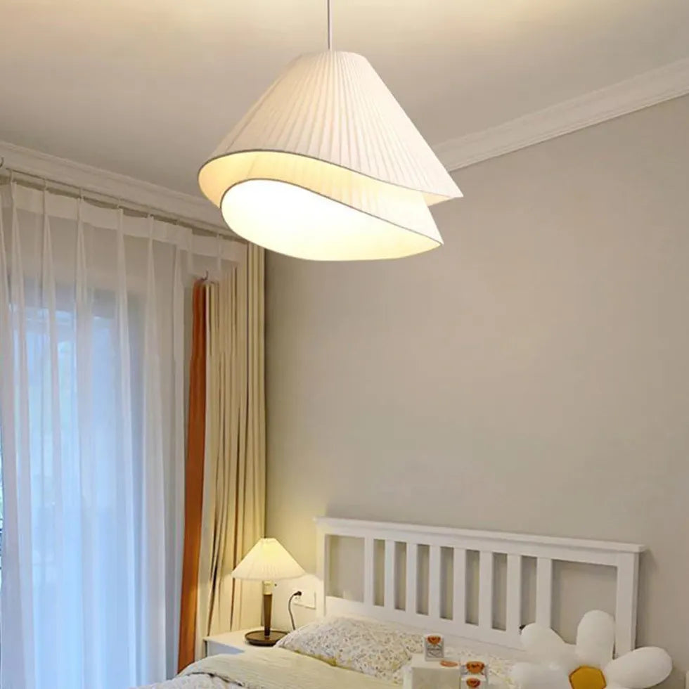 Lampadari tessuto pieghevole minimalista ed elegante