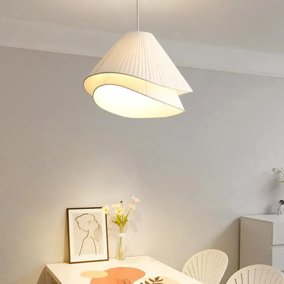 Lampadari tessuto pieghevole minimalista ed elegante