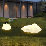 Luci da Giardino Decorative Ricaricabili Bianche a Forma di Nuvola Design Moderno