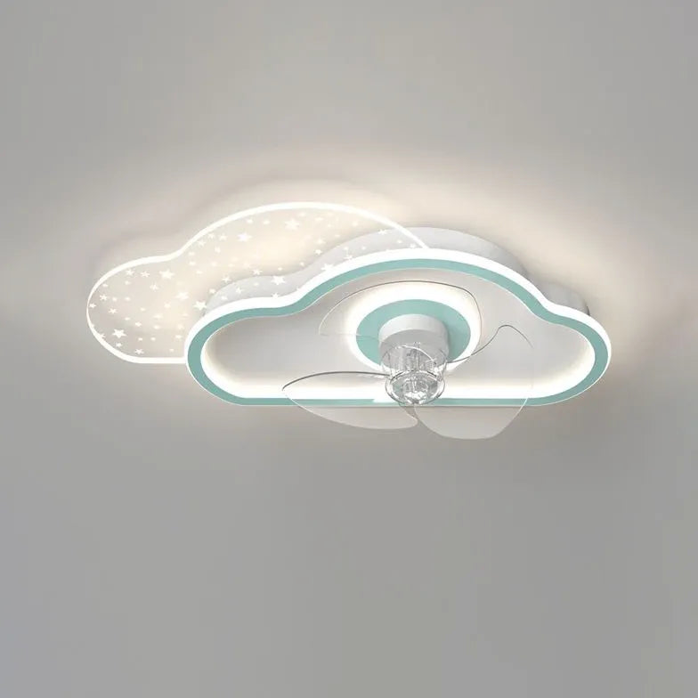 Aereo in cotone Ven a soffitto moderno con luce