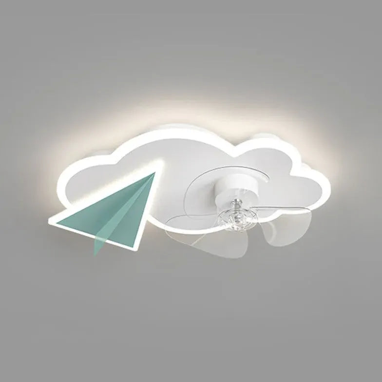 Aereo in cotone Ven a soffitto moderno con luce