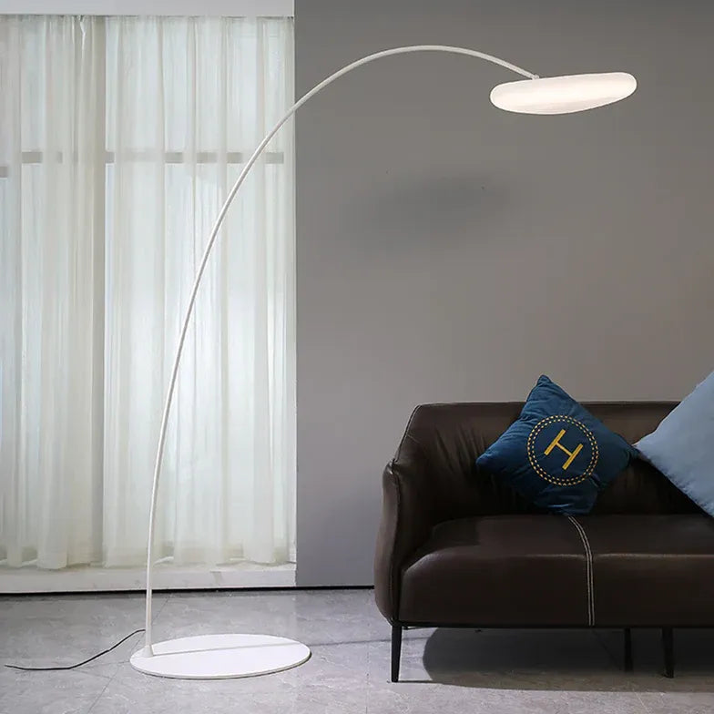 White Metal Dimming Art Floor Lamp