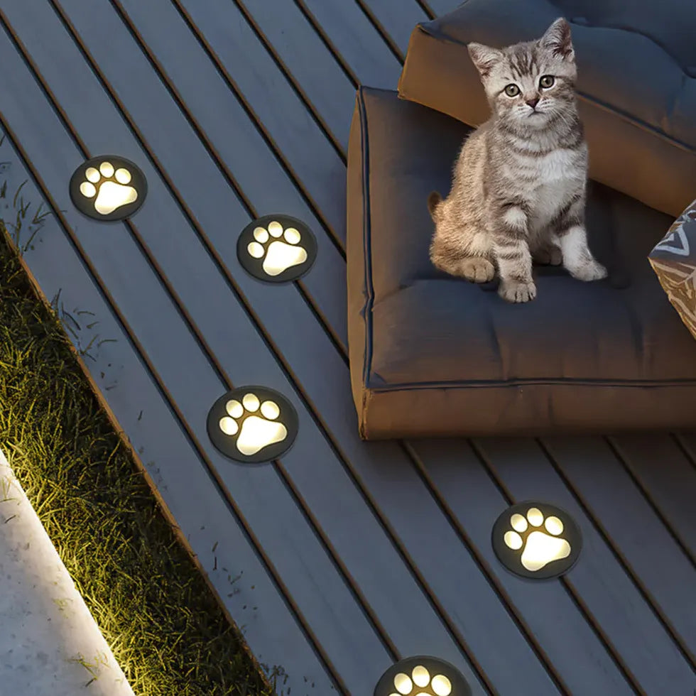 Cat Paw Garden Ground Ground Outdoor Lights