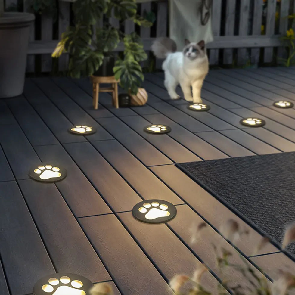 Cat Paw Garden Ground Ground Outdoor Lights