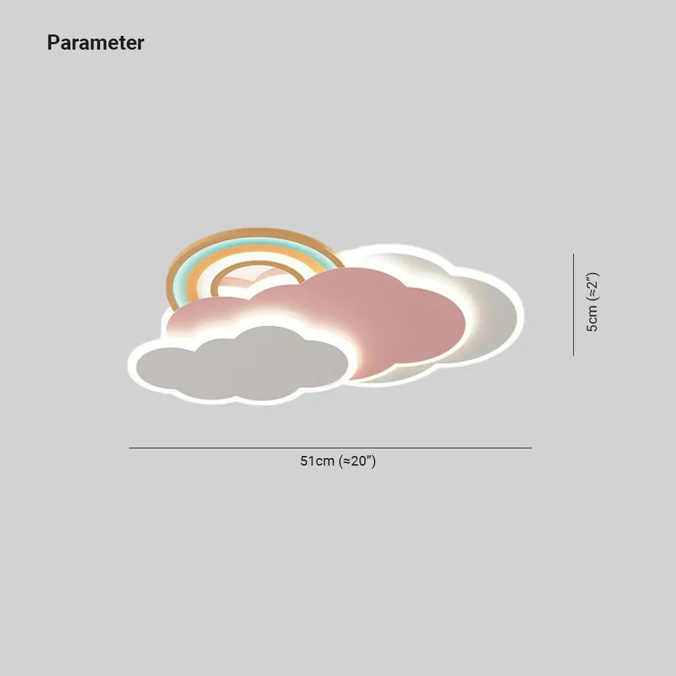 Rainbow Cloud Camera da letto LED Luci a soffitto