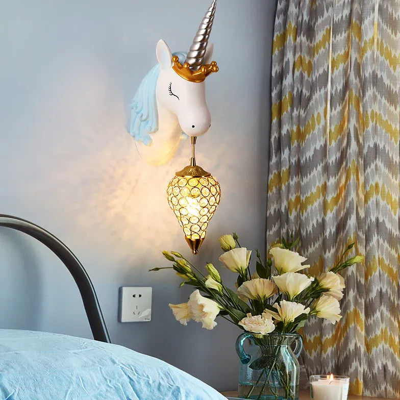 Applique Camera da Letto Bambini LED Cristallo per Cameretta