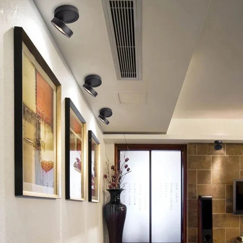 Black Inlay LED Flush Ceiling Lights