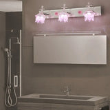 Baroque Pink Flower Bathroom Wall Lights