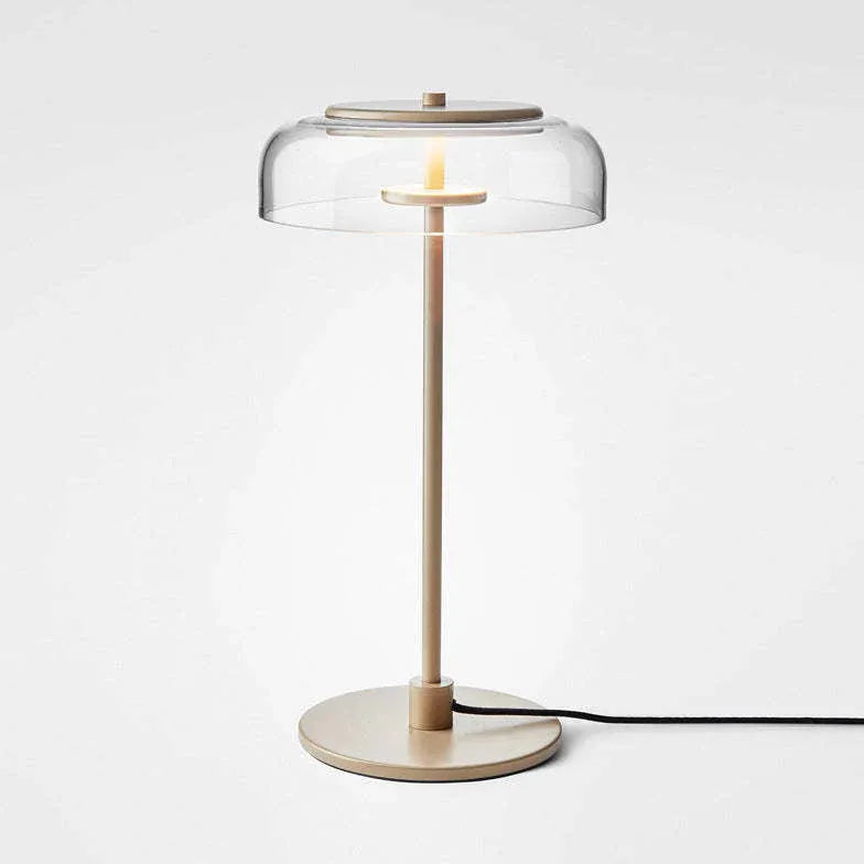 Transparent Glass Minimalist Plug-In Table Lamp