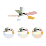 Ventilatori a Soffitto con Luce Silenziosi in Metallo Colorato