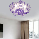 Interlocking Two-Tone Acrylic Artistic Ceiling Light