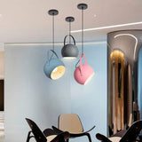 Open Handle Round Modern Pendant Light