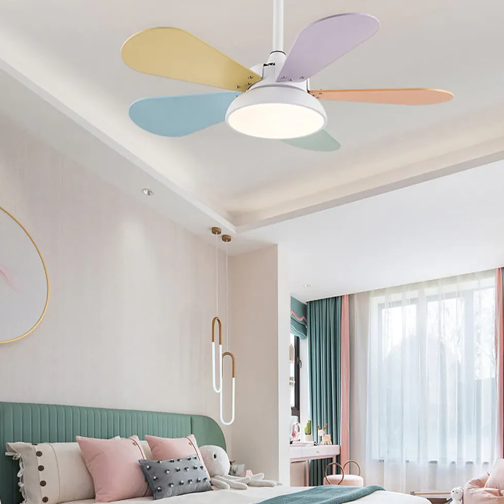 Grey Bedroom Ceiling Fan with Light