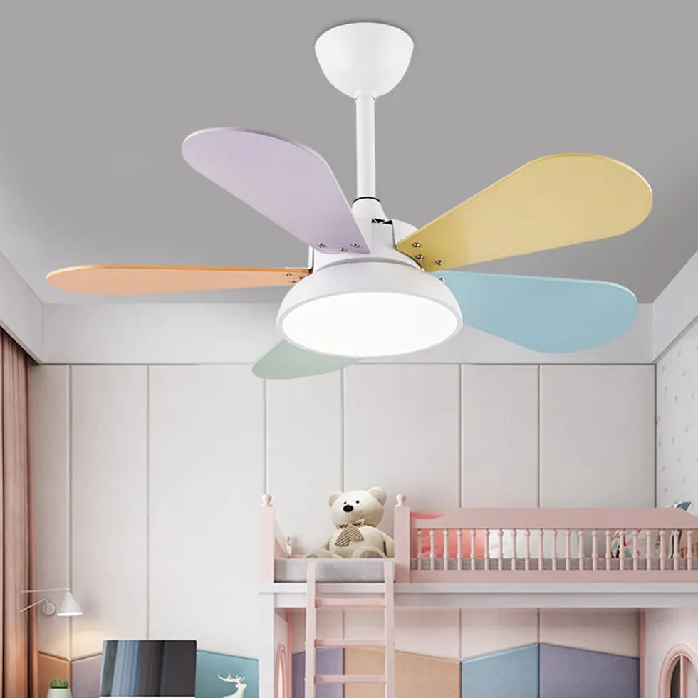 Grey Bedroom Ceiling Fan with Light