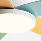 Ventilatore a Soffitto 5 Pale con Luce in Colori Macaron