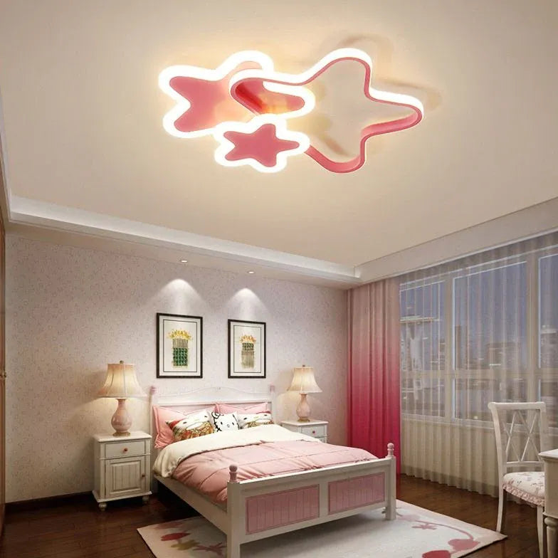 Lampade da soffitto moderne a led rosa