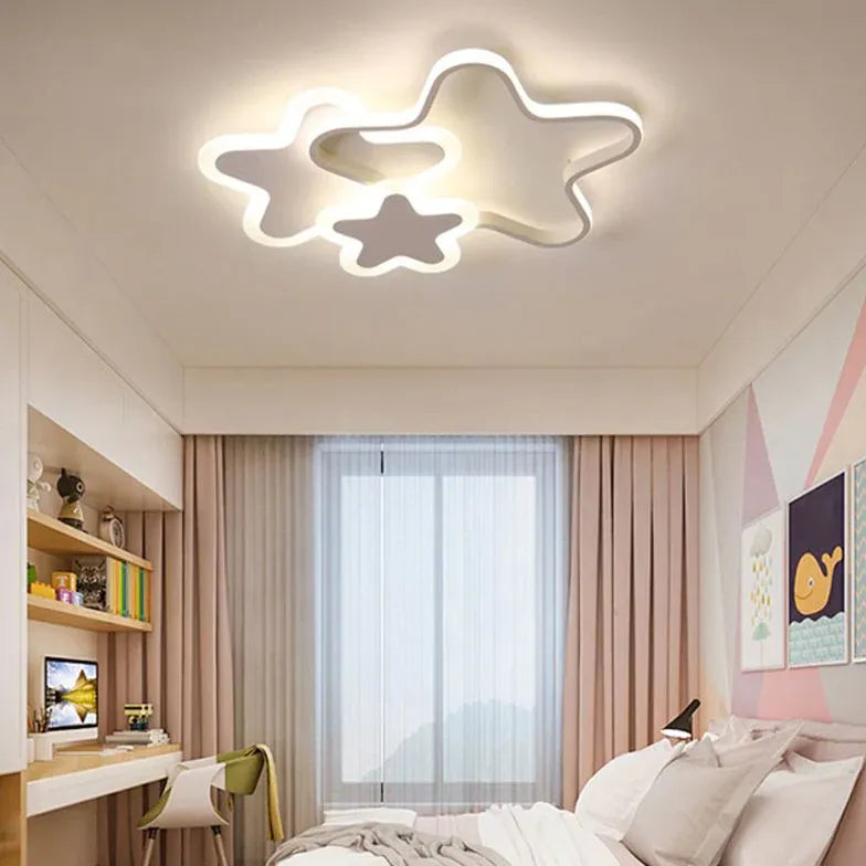 Lampade da soffitto moderne a led rosa