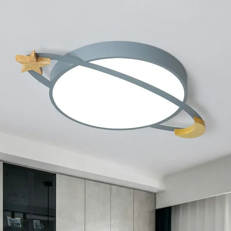 Flat Stars Bedroom LED Flush Ceiling Lights