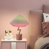 Blue-Pink Gradient Streamlined Vibrant Table Lamp