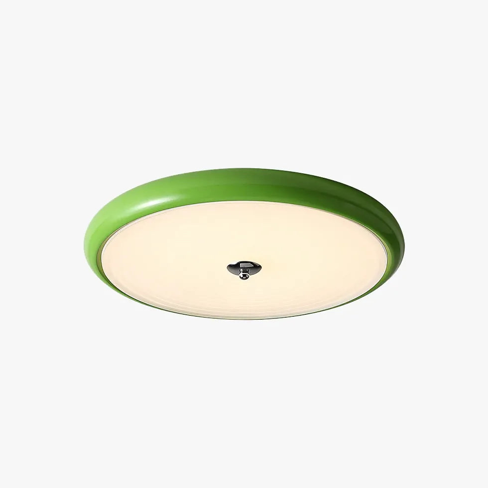 Green Round Cake Led Flush Ceiling Lights