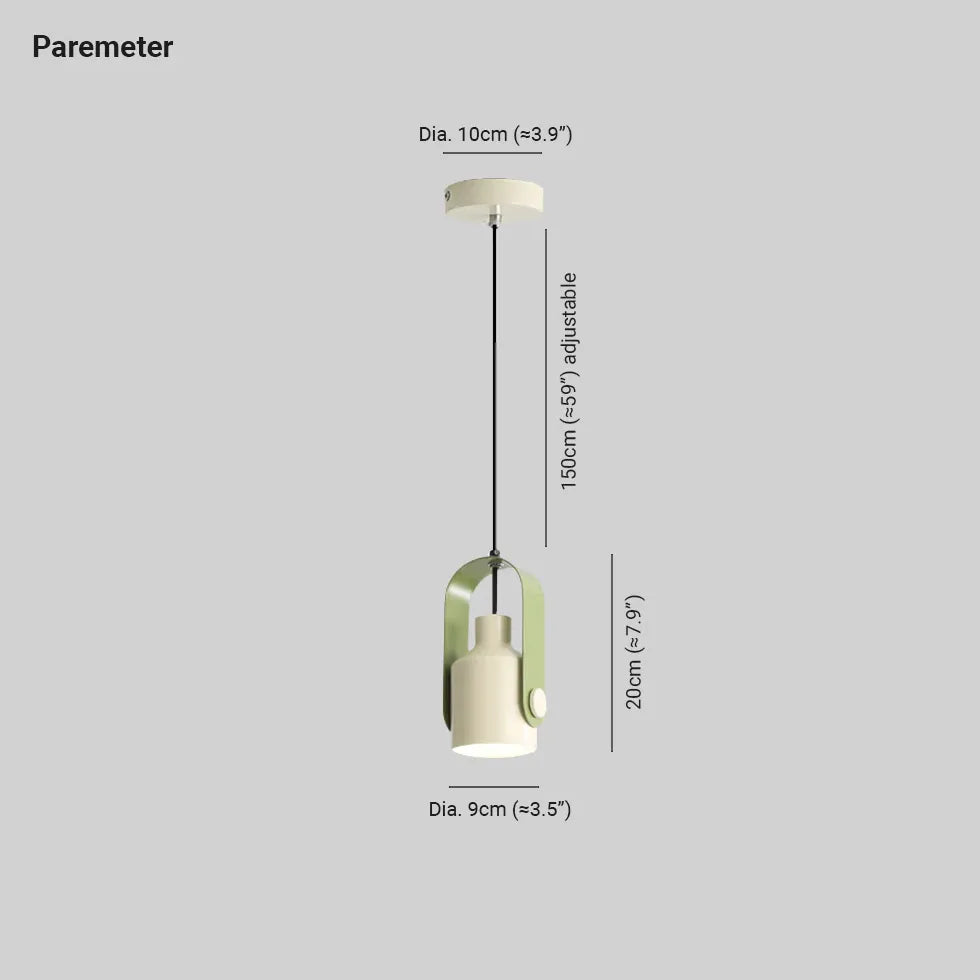 Lampadario cameretta moderno con maniglia sospesa