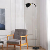 Black Curved Arm Modern Floor Lamp