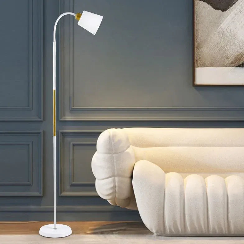 Black Curved Arm Modern Floor Lamp