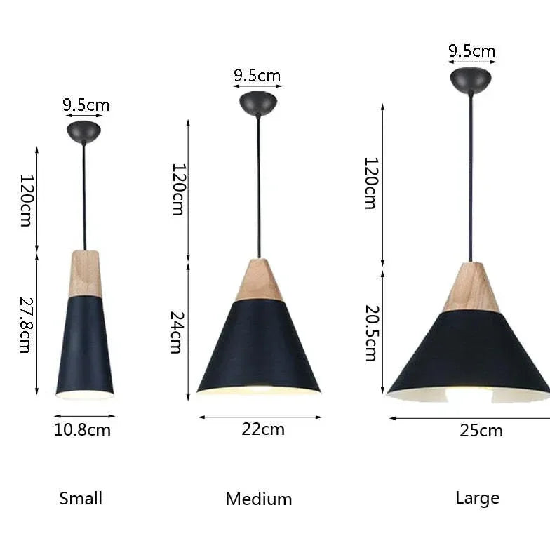 Lampadario in Legno Moderno per Sala da Pranzo