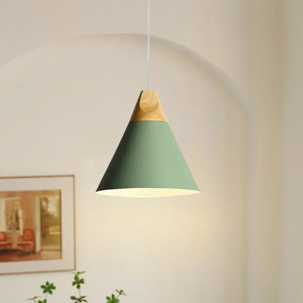 Lampadario in Legno Moderno per Sala da Pranzo