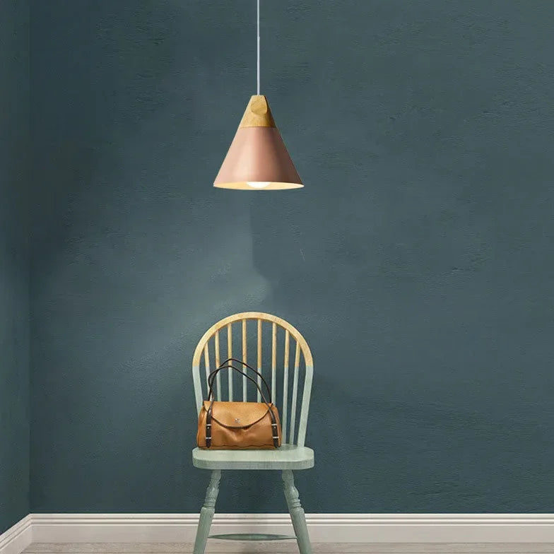 Lampadario in Legno Moderno per Sala da Pranzo