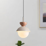 Single Head Glass Globe Pendant Light