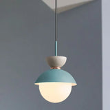 Single Head Glass Globe Pendant Light