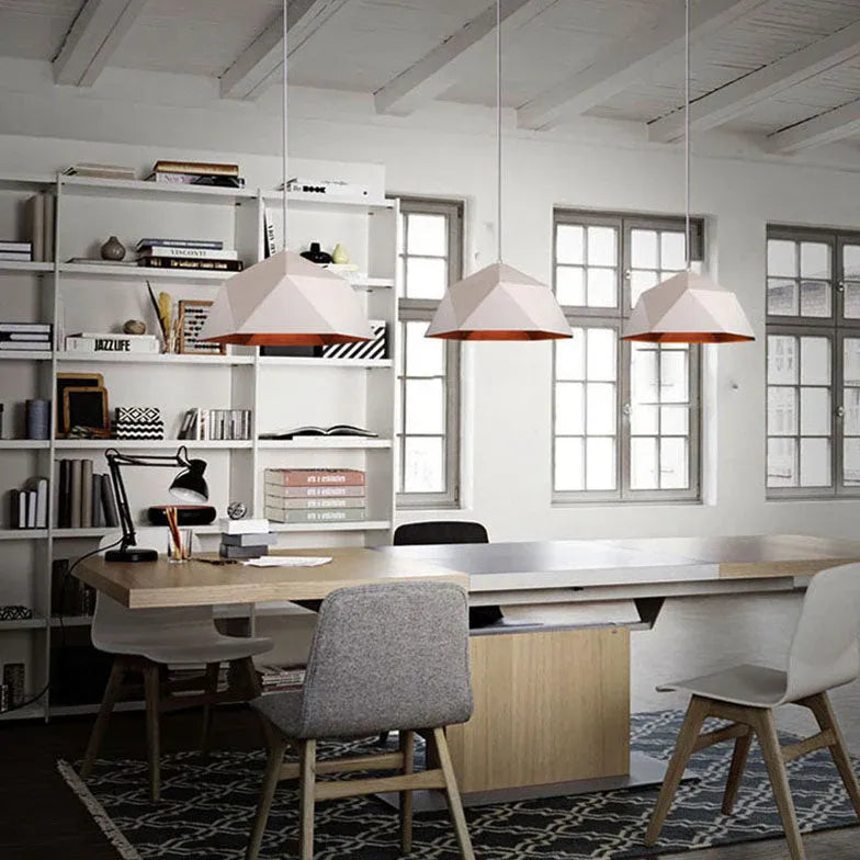 Lampadari Moderni Geometrici Design LED  in Metallo per Sala da Pranzo