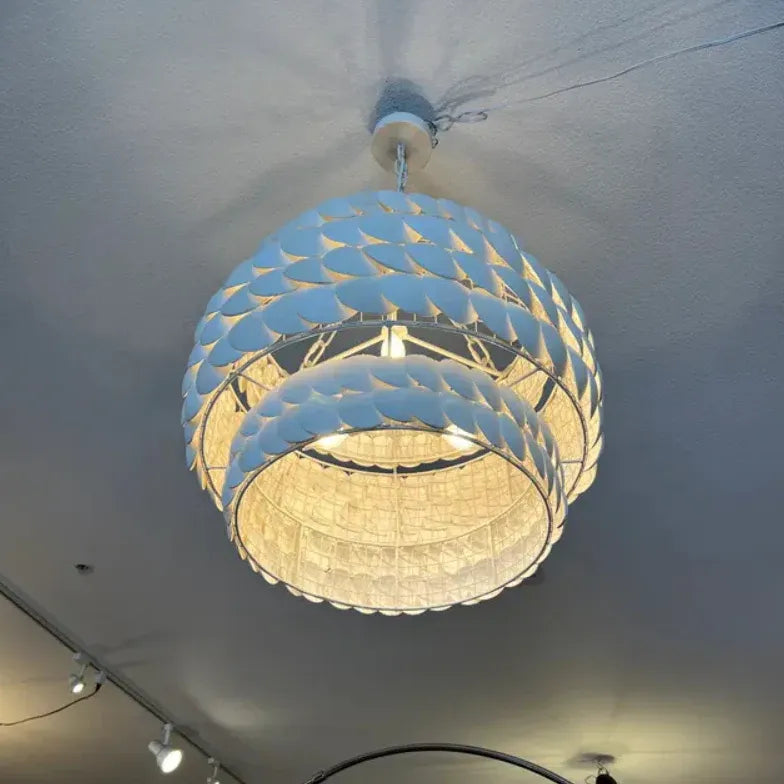 Lampadario Grande Moderno Eleganza e Luminosità Bianca