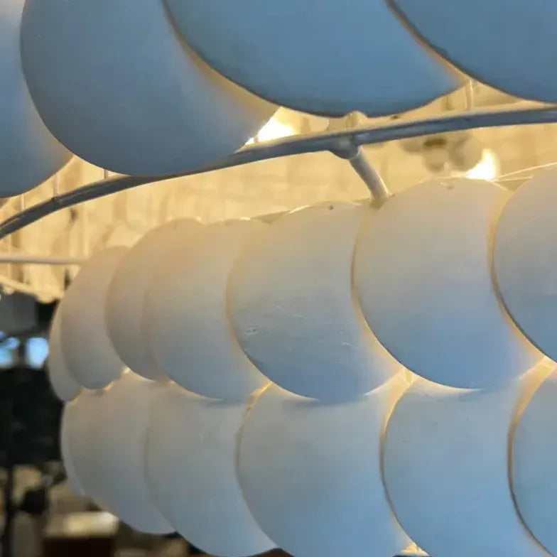 Lampadario Grande Moderno Eleganza e Luminosità Bianca